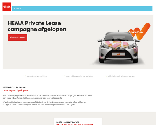 HEMA Private Lease Logo
